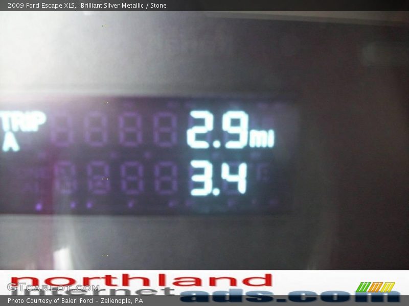 Brilliant Silver Metallic / Stone 2009 Ford Escape XLS