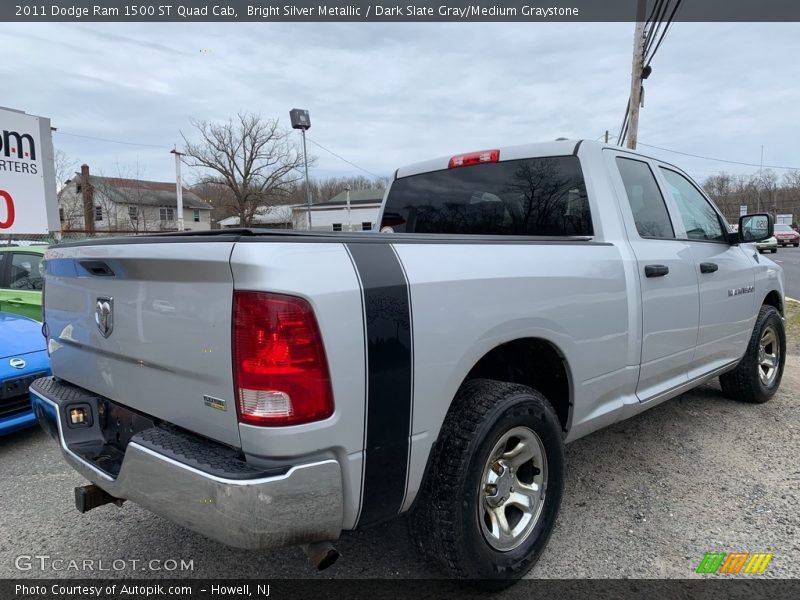 Bright Silver Metallic / Dark Slate Gray/Medium Graystone 2011 Dodge Ram 1500 ST Quad Cab