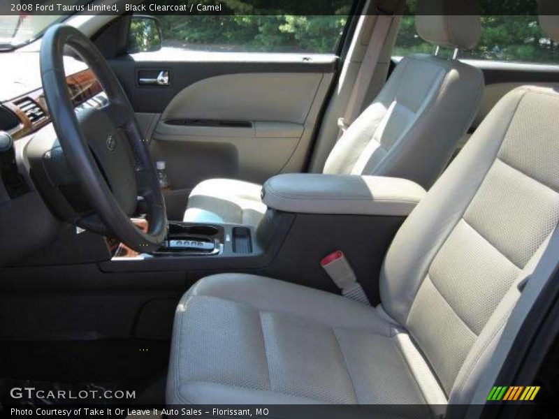 Black Clearcoat / Camel 2008 Ford Taurus Limited