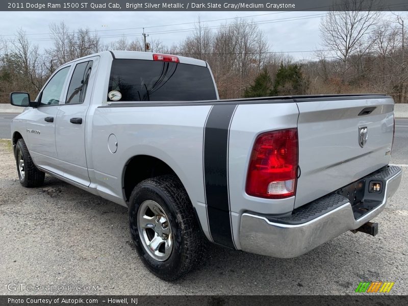 Bright Silver Metallic / Dark Slate Gray/Medium Graystone 2011 Dodge Ram 1500 ST Quad Cab