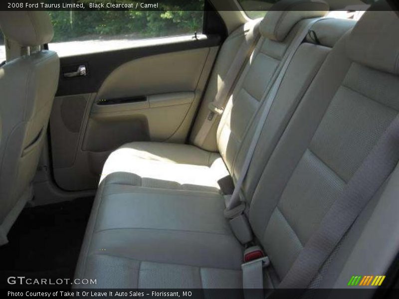 Black Clearcoat / Camel 2008 Ford Taurus Limited