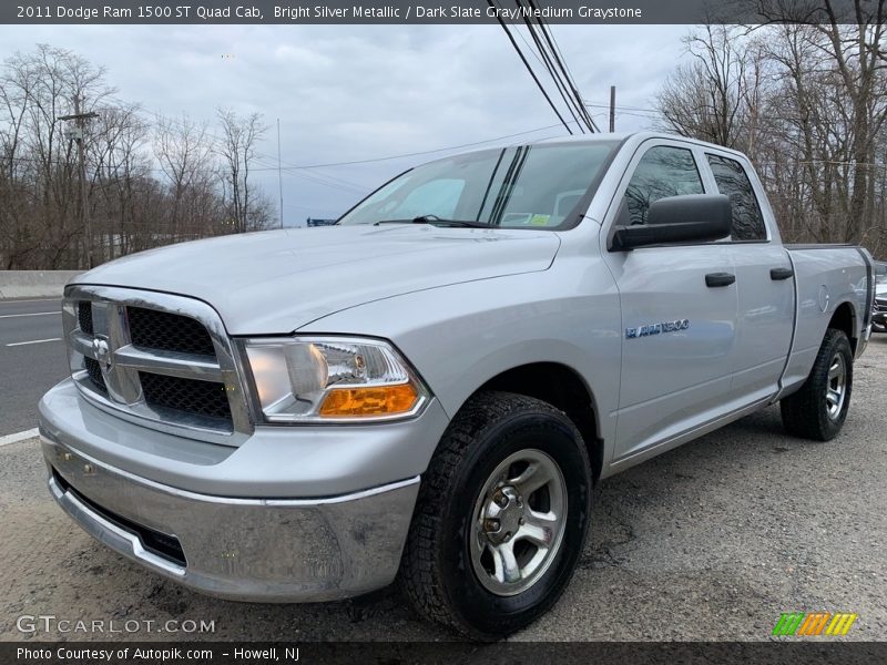 Bright Silver Metallic / Dark Slate Gray/Medium Graystone 2011 Dodge Ram 1500 ST Quad Cab