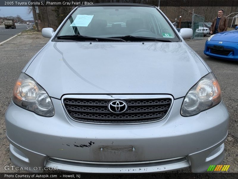 Phantom Gray Pearl / Black 2005 Toyota Corolla S