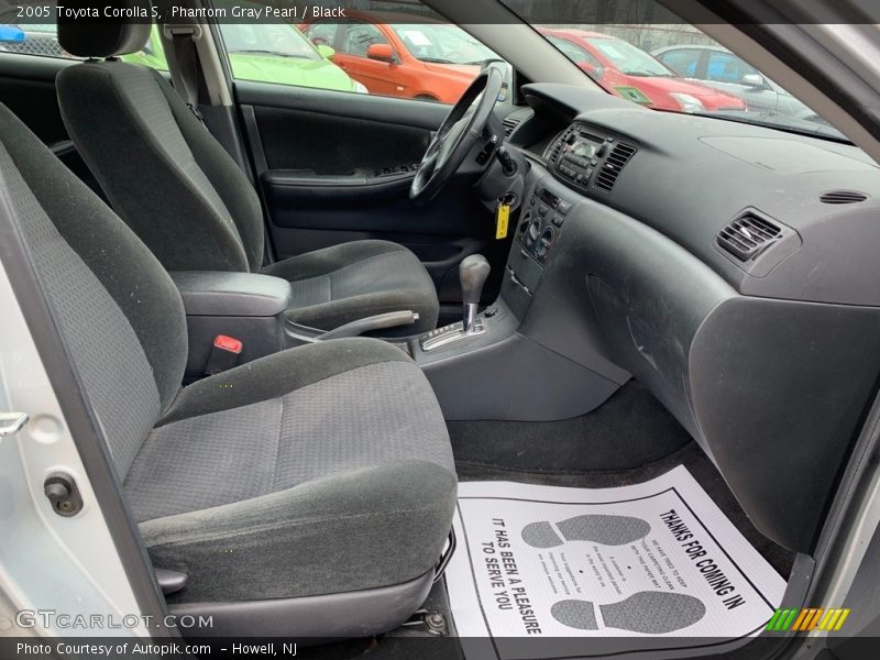 Phantom Gray Pearl / Black 2005 Toyota Corolla S