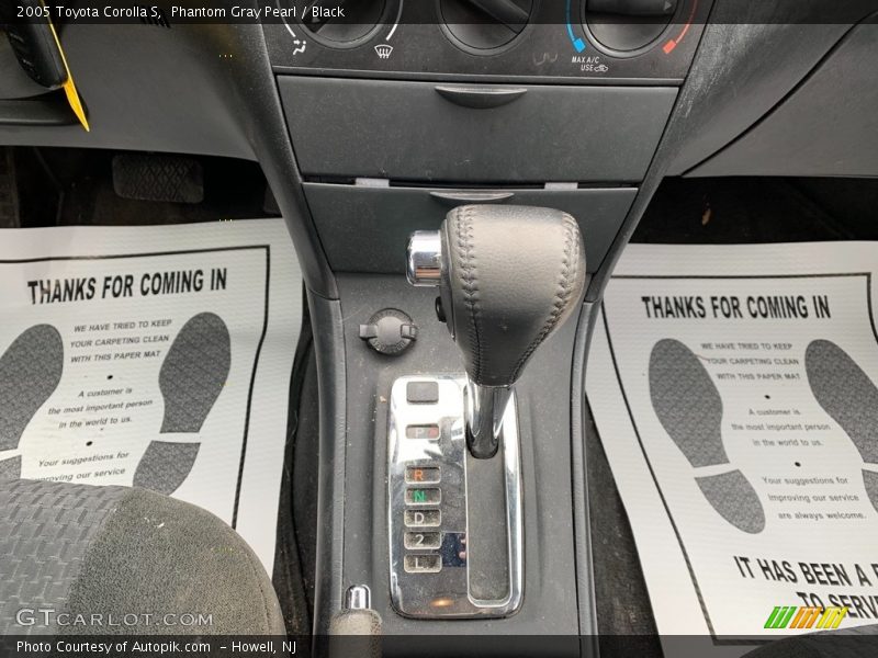 Phantom Gray Pearl / Black 2005 Toyota Corolla S
