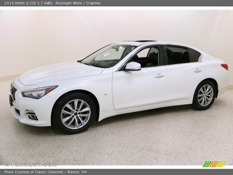 Moonlight White / Graphite 2014 Infiniti Q 50S 3.7 AWD