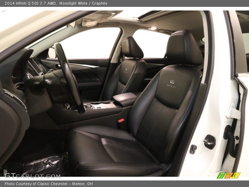 Moonlight White / Graphite 2014 Infiniti Q 50S 3.7 AWD