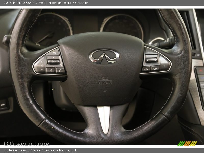 Moonlight White / Graphite 2014 Infiniti Q 50S 3.7 AWD