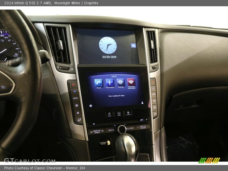 Moonlight White / Graphite 2014 Infiniti Q 50S 3.7 AWD