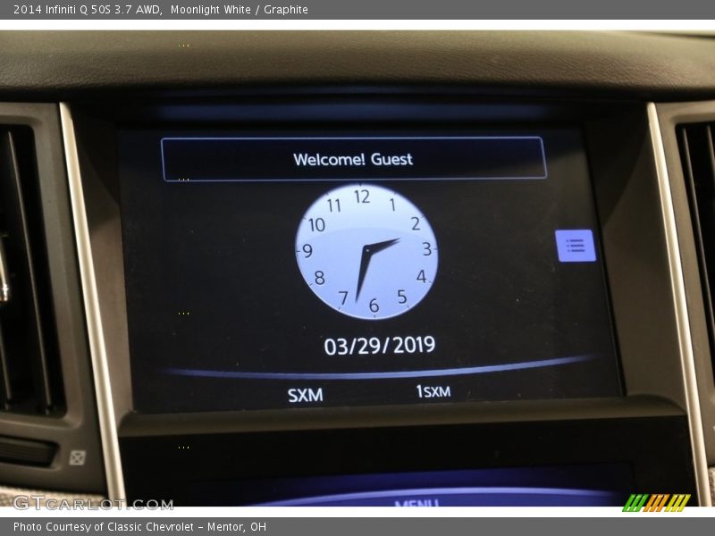 Moonlight White / Graphite 2014 Infiniti Q 50S 3.7 AWD