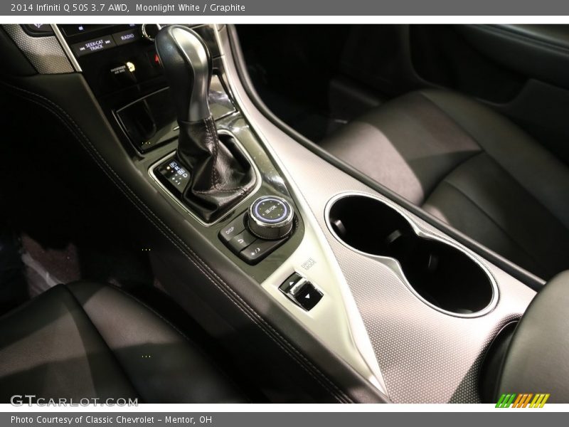 Moonlight White / Graphite 2014 Infiniti Q 50S 3.7 AWD