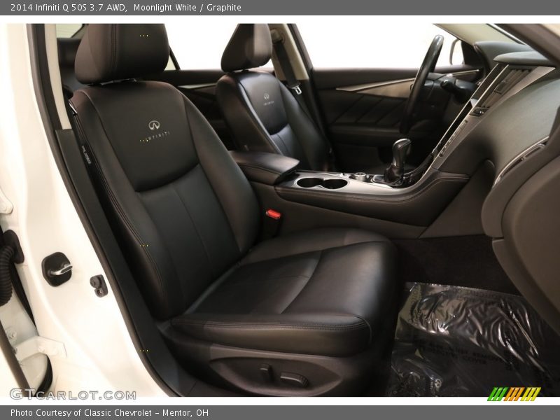 Moonlight White / Graphite 2014 Infiniti Q 50S 3.7 AWD