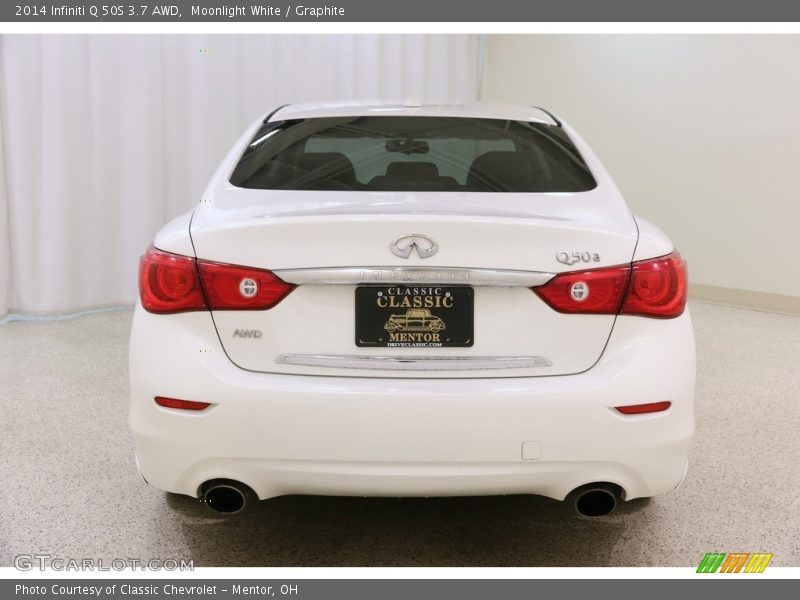 Moonlight White / Graphite 2014 Infiniti Q 50S 3.7 AWD