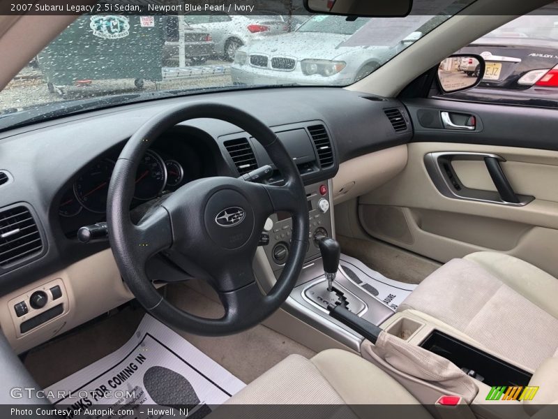 Newport Blue Pearl / Ivory 2007 Subaru Legacy 2.5i Sedan