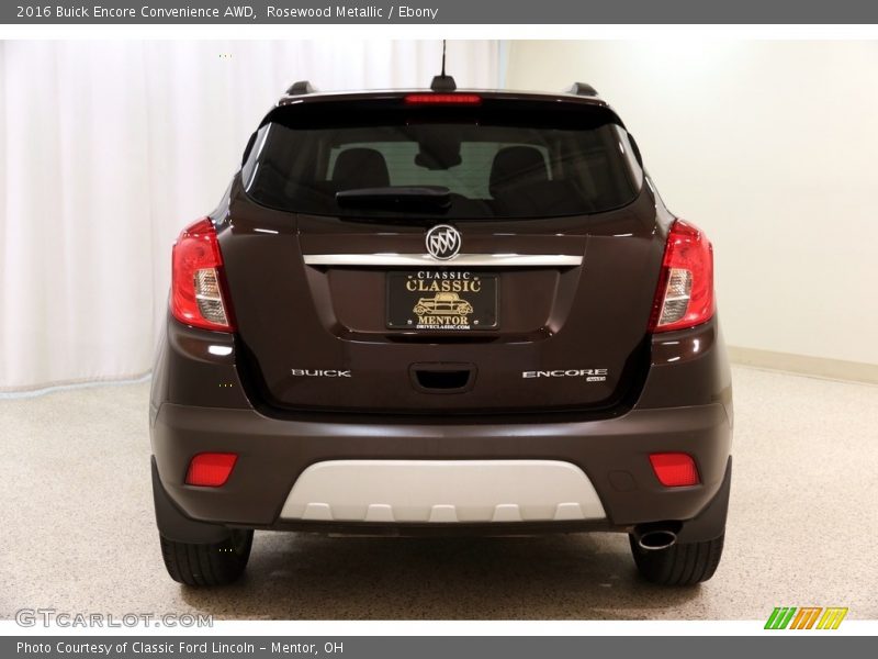 Rosewood Metallic / Ebony 2016 Buick Encore Convenience AWD