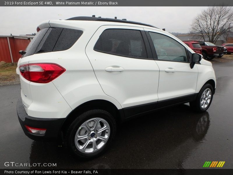 White Platinum Metallic / Ebony Black 2019 Ford EcoSport SE 4WD