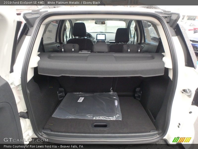 White Platinum Metallic / Ebony Black 2019 Ford EcoSport SE 4WD