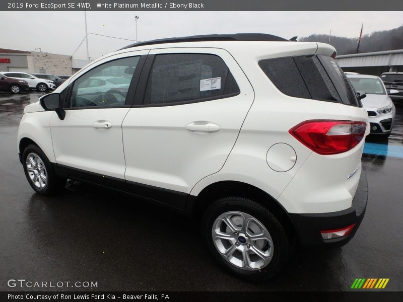 White Platinum Metallic / Ebony Black 2019 Ford EcoSport SE 4WD