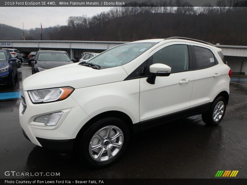 White Platinum Metallic / Ebony Black 2019 Ford EcoSport SE 4WD