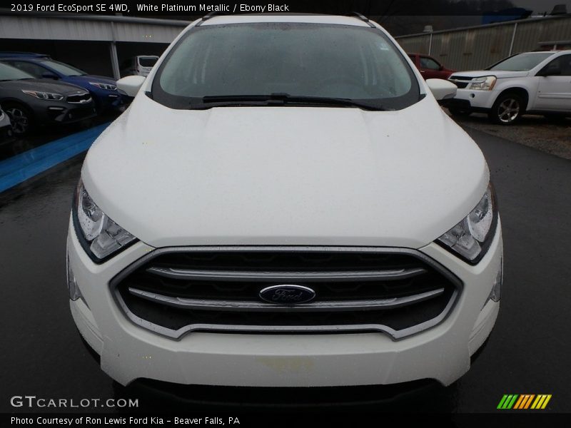 White Platinum Metallic / Ebony Black 2019 Ford EcoSport SE 4WD