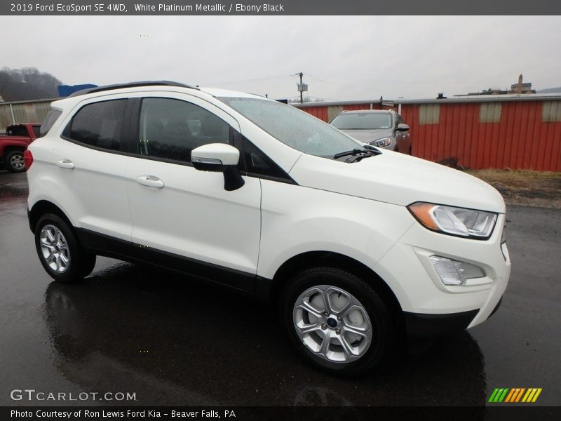 White Platinum Metallic / Ebony Black 2019 Ford EcoSport SE 4WD