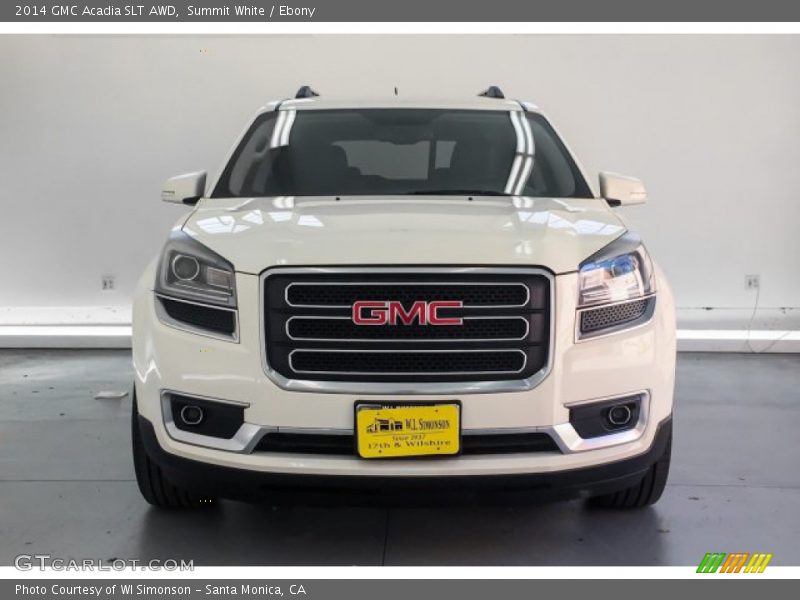 Summit White / Ebony 2014 GMC Acadia SLT AWD