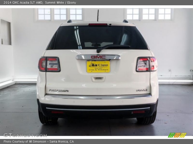 Summit White / Ebony 2014 GMC Acadia SLT AWD