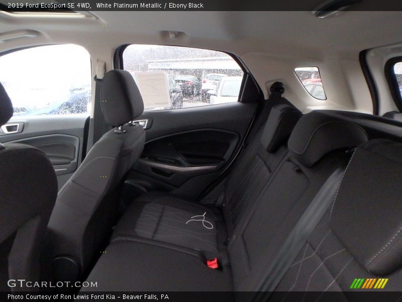 White Platinum Metallic / Ebony Black 2019 Ford EcoSport SE 4WD