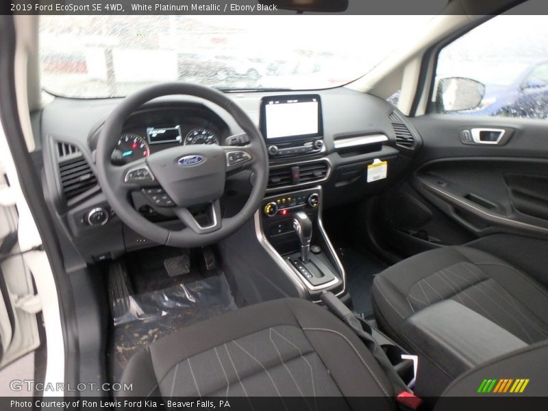 White Platinum Metallic / Ebony Black 2019 Ford EcoSport SE 4WD