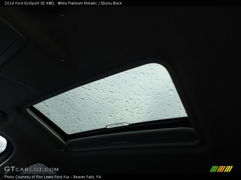 White Platinum Metallic / Ebony Black 2019 Ford EcoSport SE 4WD