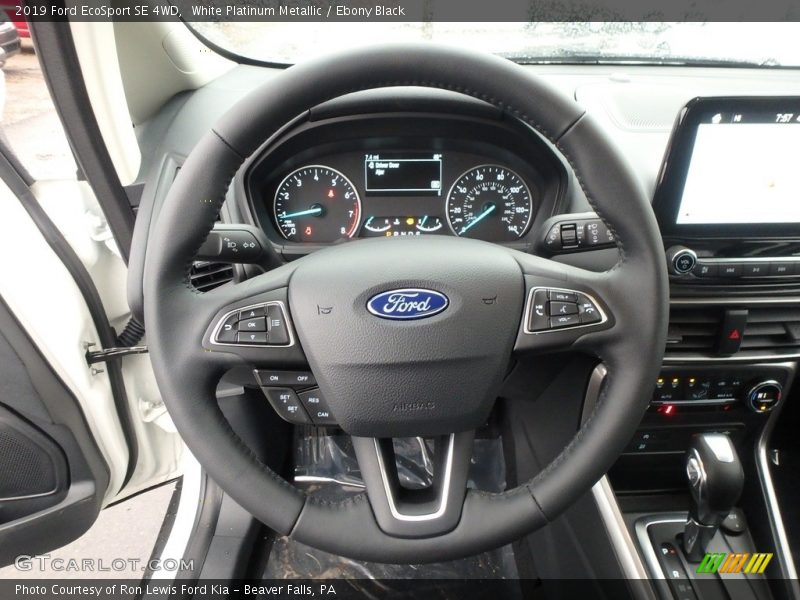 White Platinum Metallic / Ebony Black 2019 Ford EcoSport SE 4WD