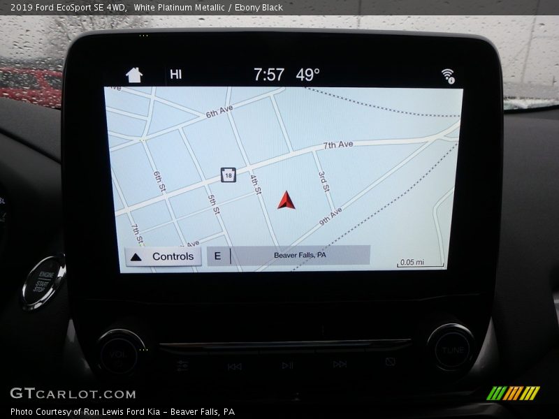White Platinum Metallic / Ebony Black 2019 Ford EcoSport SE 4WD