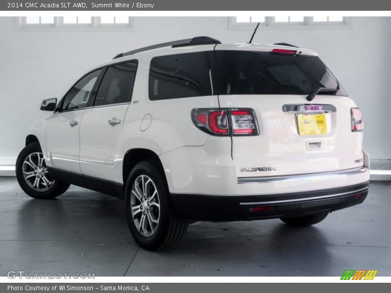 Summit White / Ebony 2014 GMC Acadia SLT AWD