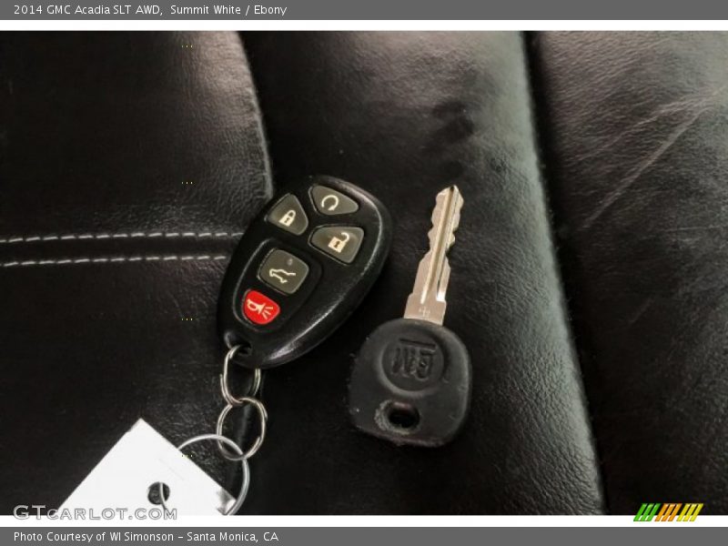 Summit White / Ebony 2014 GMC Acadia SLT AWD