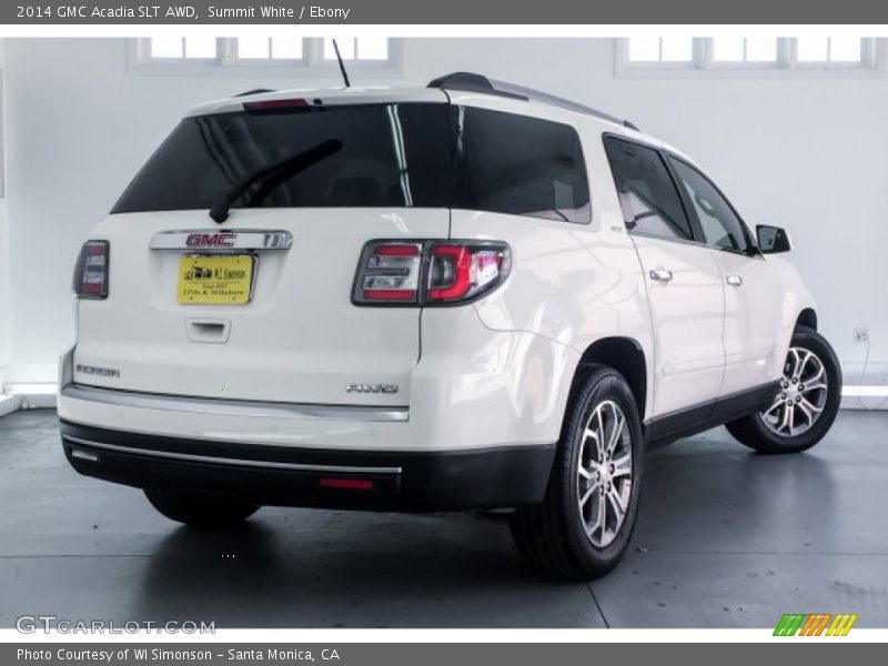 Summit White / Ebony 2014 GMC Acadia SLT AWD