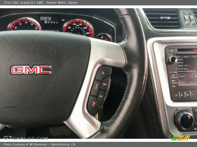 Summit White / Ebony 2014 GMC Acadia SLT AWD