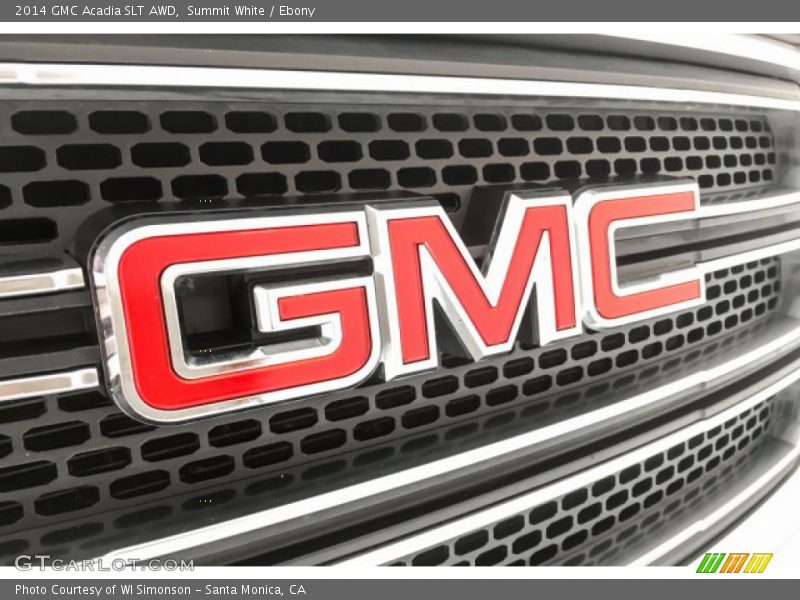 Summit White / Ebony 2014 GMC Acadia SLT AWD