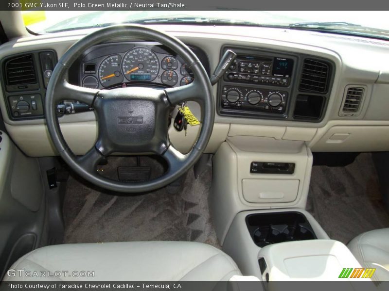 Polo Green Metallic / Neutral Tan/Shale 2001 GMC Yukon SLE