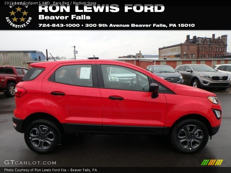 Race Red / Medium Stone 2019 Ford EcoSport S 4WD