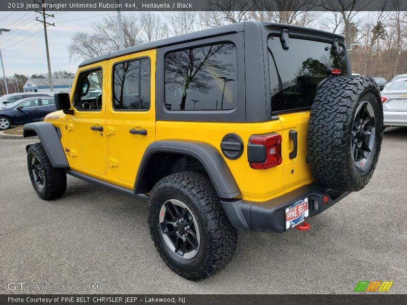 Hellayella / Black 2019 Jeep Wrangler Unlimited Rubicon 4x4