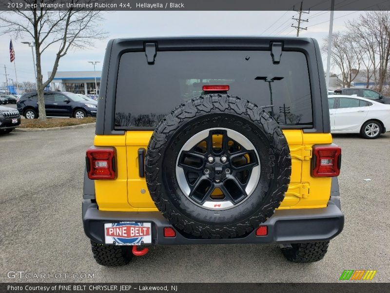 Hellayella / Black 2019 Jeep Wrangler Unlimited Rubicon 4x4