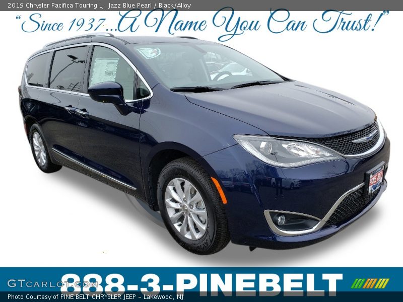 Jazz Blue Pearl / Black/Alloy 2019 Chrysler Pacifica Touring L