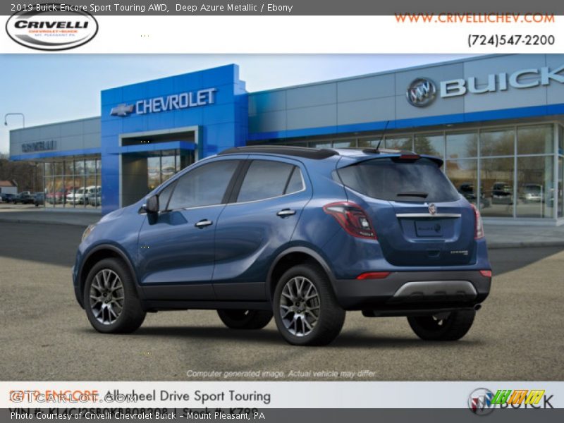 Deep Azure Metallic / Ebony 2019 Buick Encore Sport Touring AWD