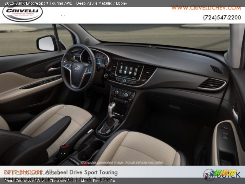 Deep Azure Metallic / Ebony 2019 Buick Encore Sport Touring AWD