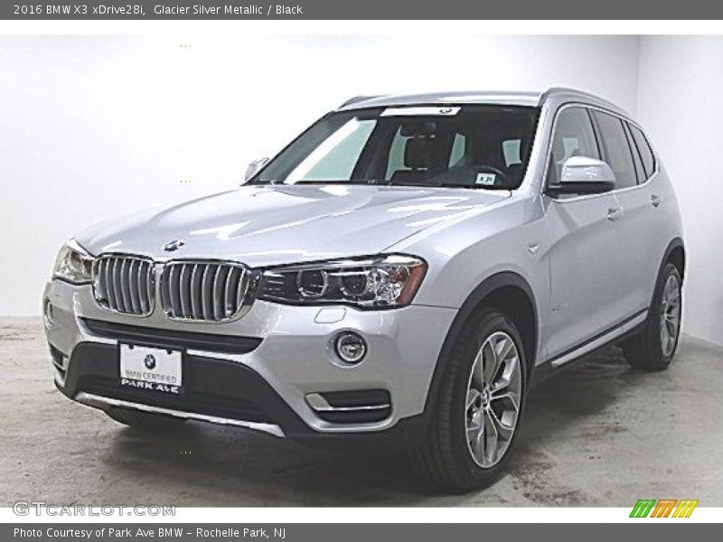 Glacier Silver Metallic / Black 2016 BMW X3 xDrive28i
