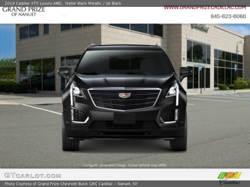 Stellar Black Metallic / Jet Black 2019 Cadillac XT5 Luxury AWD