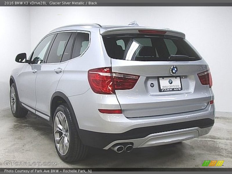 Glacier Silver Metallic / Black 2016 BMW X3 xDrive28i