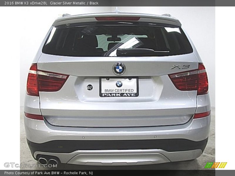 Glacier Silver Metallic / Black 2016 BMW X3 xDrive28i