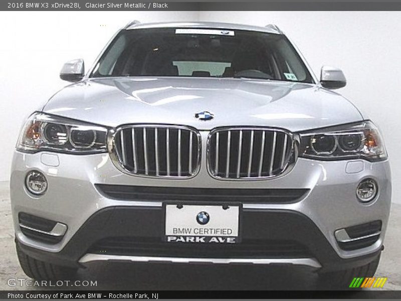 Glacier Silver Metallic / Black 2016 BMW X3 xDrive28i