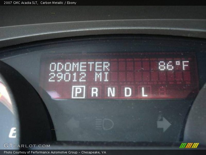 Carbon Metallic / Ebony 2007 GMC Acadia SLT